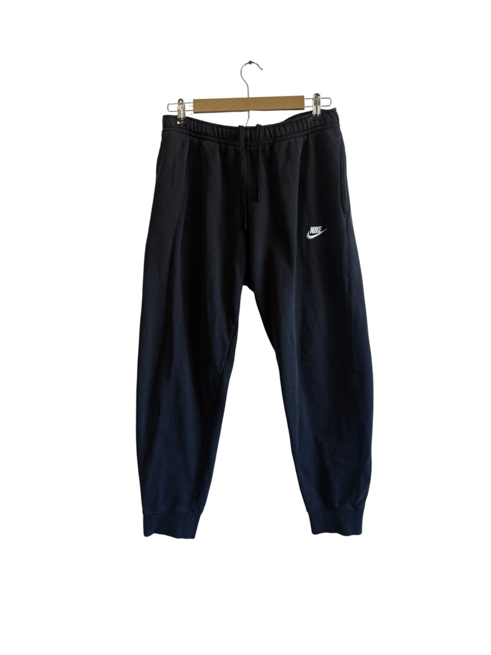 Nike Size Large Black Sportswear Club Fleece Joggers Loungewear Travel Gym